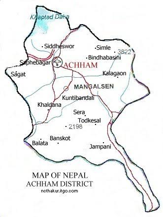 Scenery of Achham District, Nepal