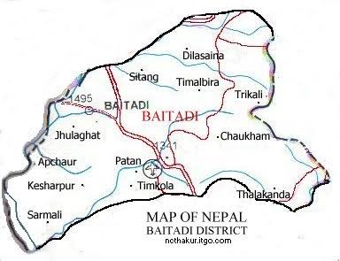 Scenery of Baitadi District, Nepal