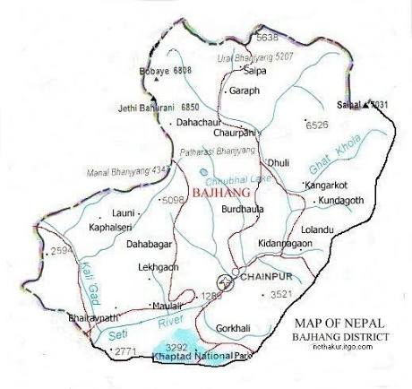 Scenery of Bajhang District, Nepal