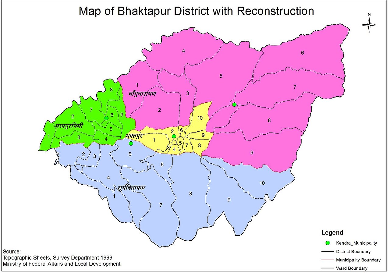 Scenery of Bhaktapur District, Nepal