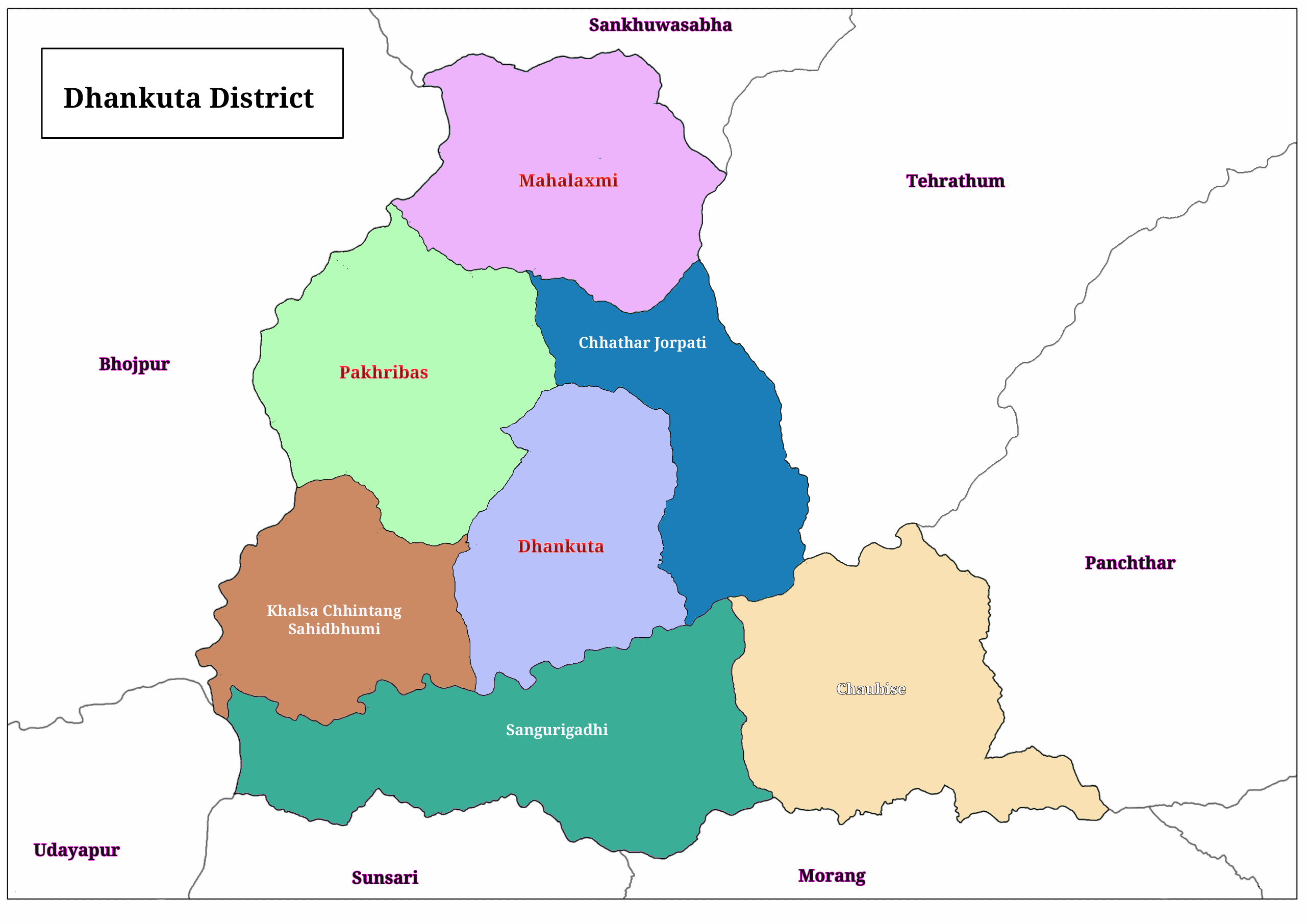 Scenery of Dhankuta District, Nepal