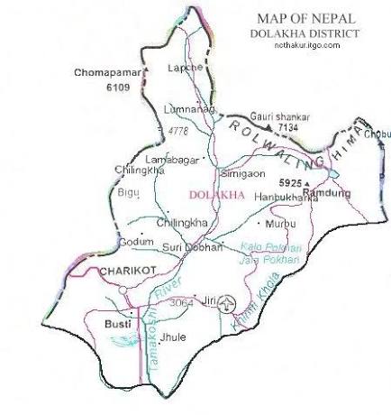 दोलखा जिल्लाको दृश्य
