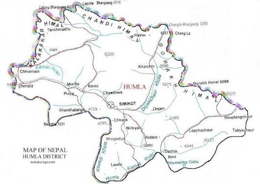 Scenery of Humla District, Nepal
