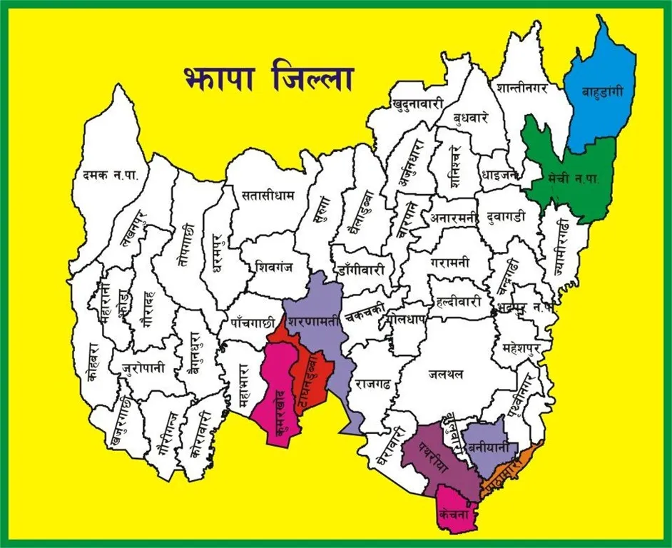 झापा जिल्लाको दृश्य