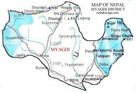म्याग्दी जिल्लाको दृश्य