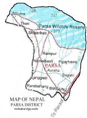 पर्सा जिल्लाको दृश्य