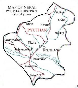 Scenery of Pyuthan District, Nepal