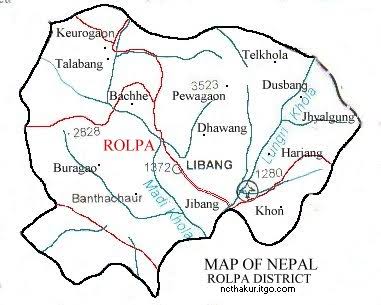Scenery of Rolpa District, Nepal