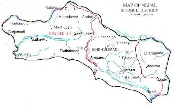Scenery of Sindhuli District, Nepal