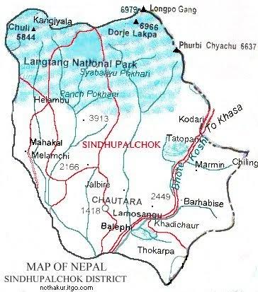 सिन्धुपाल्चोक जिल्लाको दृश्य