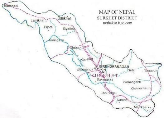Scenery of Surkhet District, Nepal