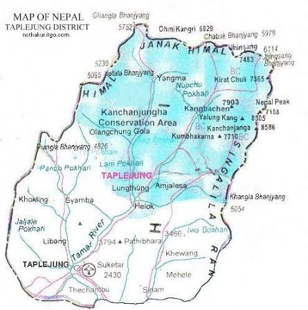 ताप्लेजुङ जिल्लाको दृश्य